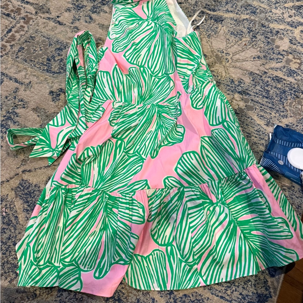 Lilly Pulitzer Tropical Pink and Green Dress Tresha